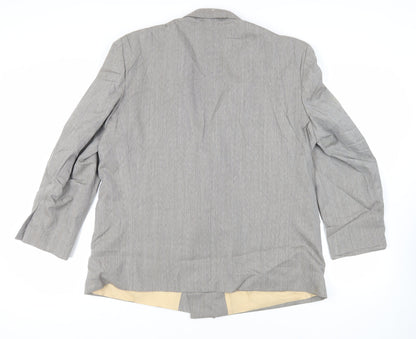 Mens UK Size 48 Hugo James Regular Grey Suit Jacket