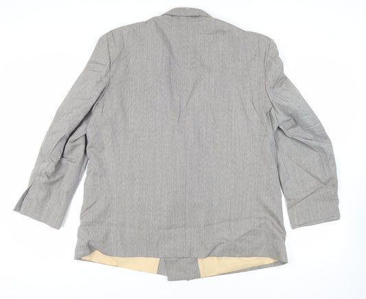 Mens UK Size 48 Hugo James Regular Grey Suit Jacket