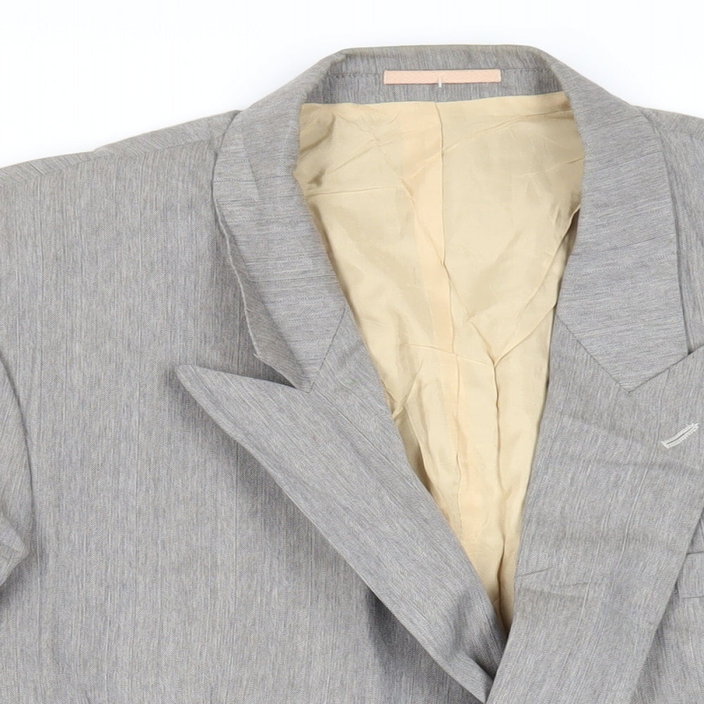 Mens UK Size 48 Hugo James Regular Grey Suit Jacket
