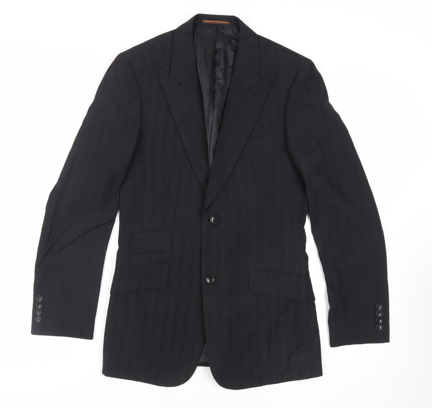 Mens UK Size 36 Topman Regular Black Suit Jacket