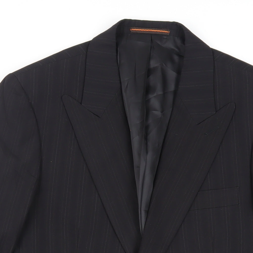 Mens UK Size 36 Topman Regular Black Suit Jacket