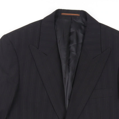 Mens UK Size 36 Topman Regular Black Suit Jacket