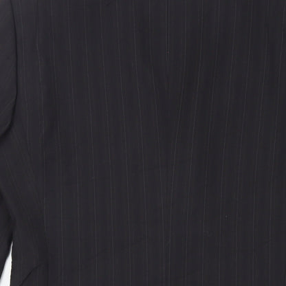 Mens UK Size 36 Topman Regular Black Suit Jacket