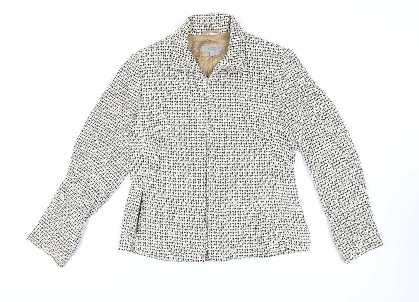 Womens UK Size 12 Marks and Spencer Ivory Jacket