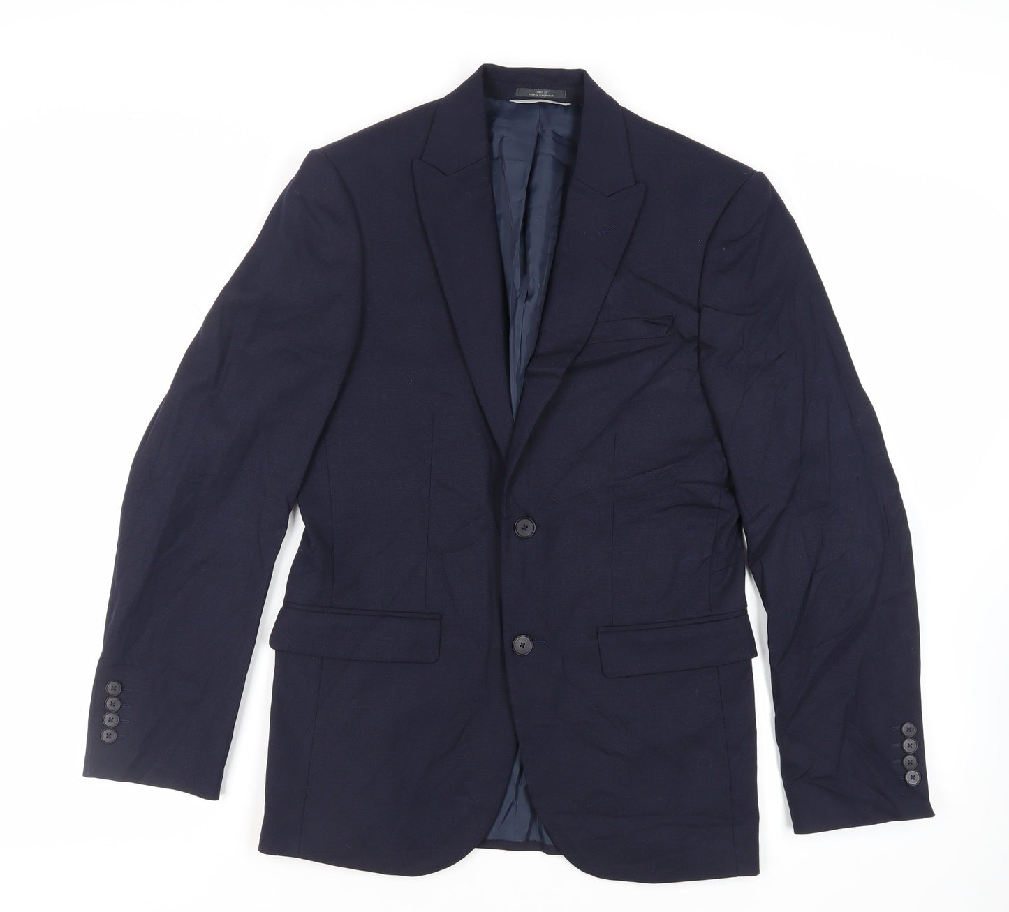 Mens UK Size 36 Marks and Spencer Regular Blue Suit Jacket
