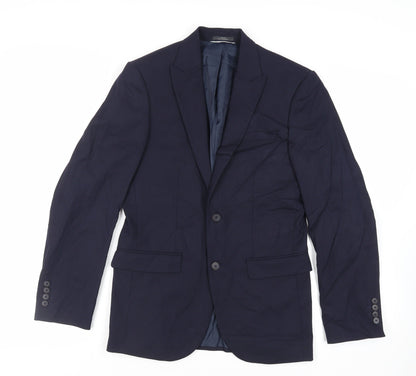 Mens UK Size 36 Marks and Spencer Regular Blue Suit Jacket
