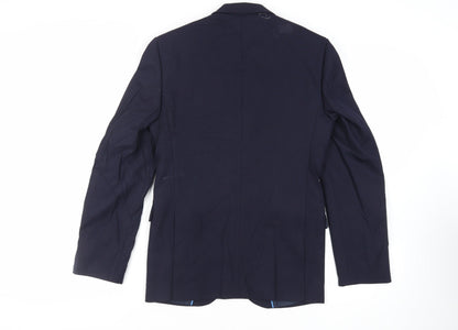 Mens UK Size 36 Marks and Spencer Regular Blue Suit Jacket
