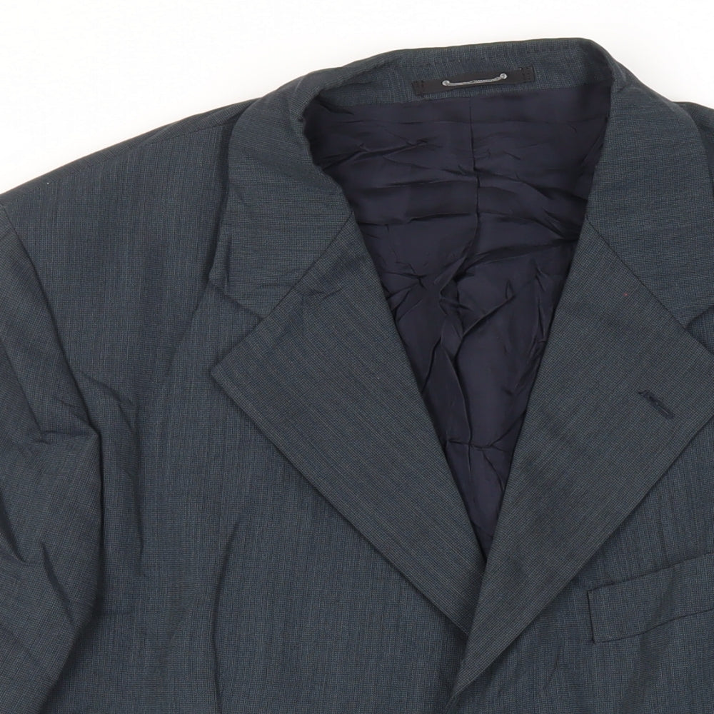 Mens UK Size 42 House of Fraser Regular Blue Suit Jacket