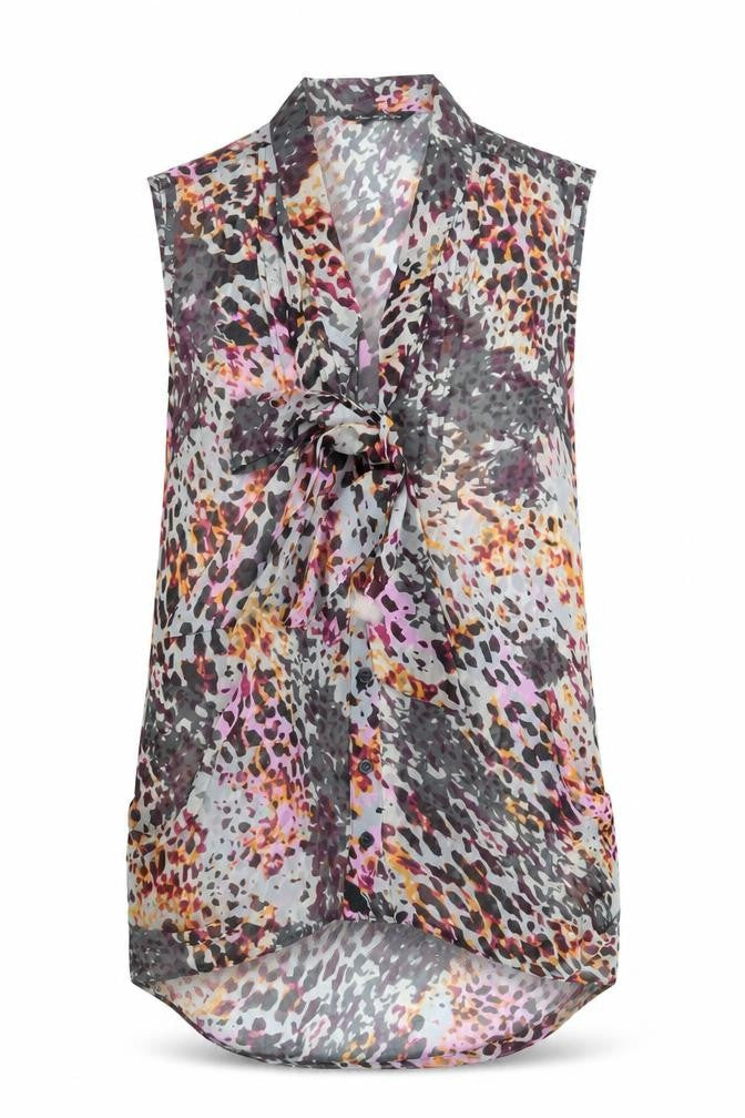 Womens UK Size 10 Miss Selfridge Multicoloured Basic Button-Up