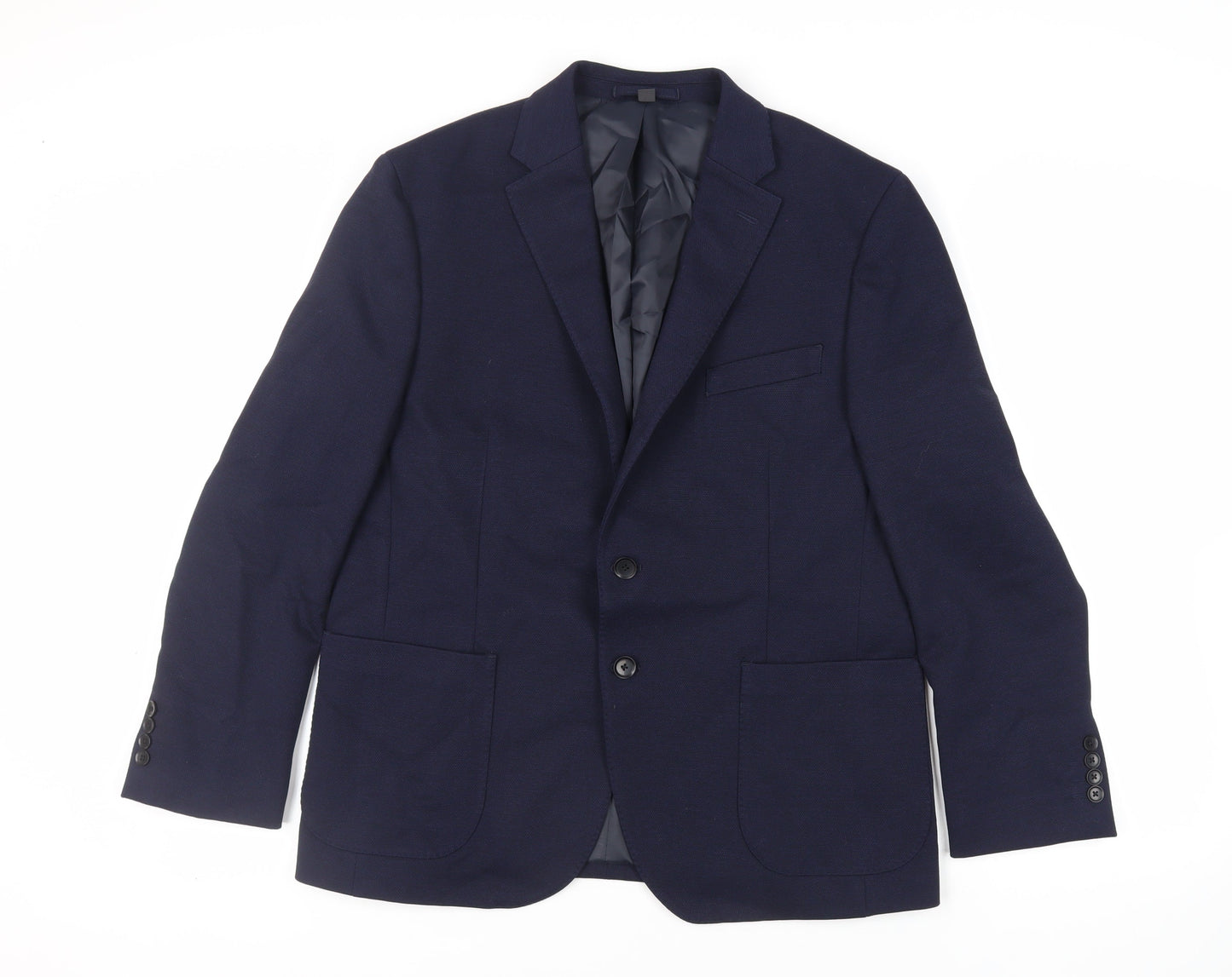 Mens UK Size 42 Marks and Spencer Regular Blue Suit Jacket