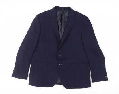 Mens UK Size 42 Marks and Spencer Regular Blue Suit Jacket