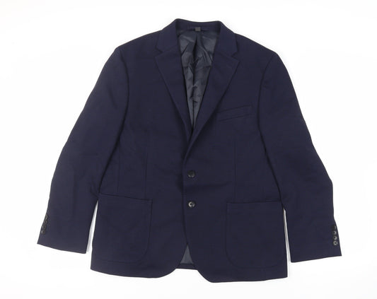 Mens UK Size 42 Marks and Spencer Regular Blue Suit Jacket