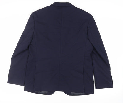 Mens UK Size 42 Marks and Spencer Regular Blue Suit Jacket