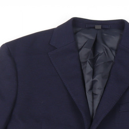 Mens UK Size 42 Marks and Spencer Regular Blue Suit Jacket