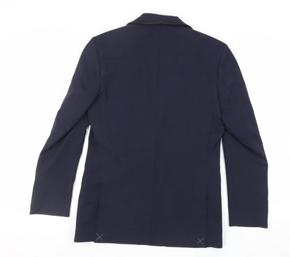 Mens UK Size 38 Marks and Spencer Regular Blue Suit Tuxedo