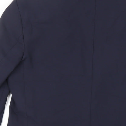 Mens UK Size 38 Marks and Spencer Regular Blue Suit Tuxedo