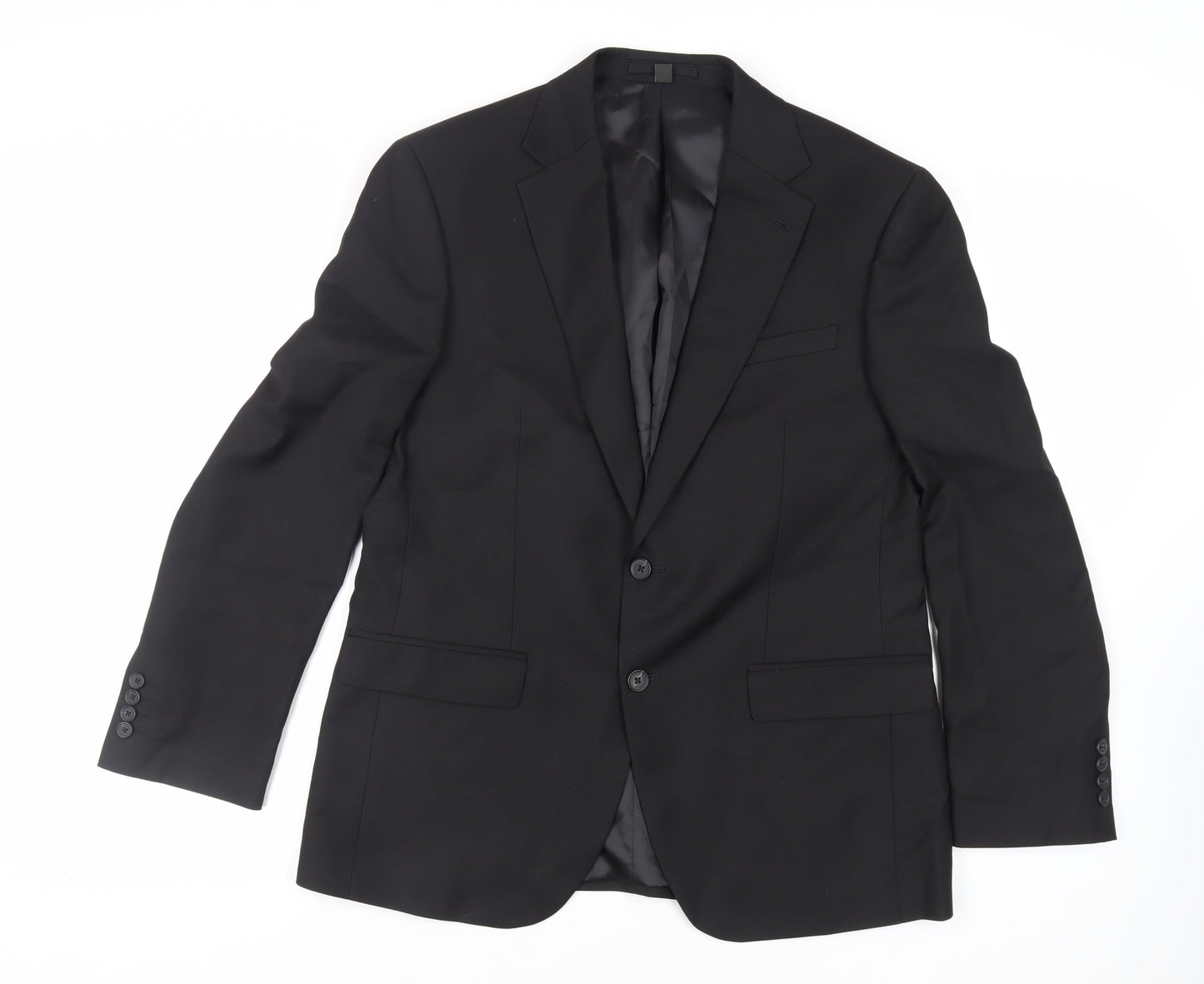 Mens UK Size 40 Marks and Spencer Regular Black Suit Jacket