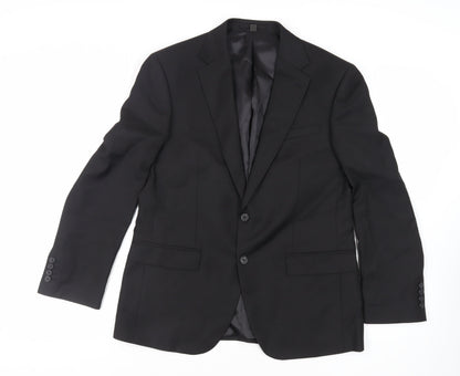 Mens UK Size 40 Marks and Spencer Regular Black Suit Jacket