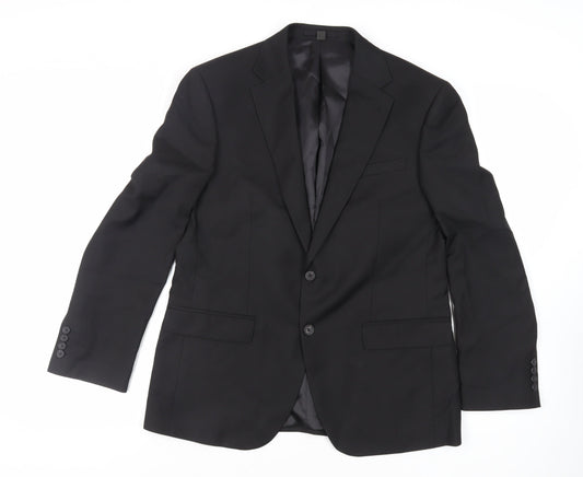 Mens UK Size 40 Marks and Spencer Regular Black Suit Jacket