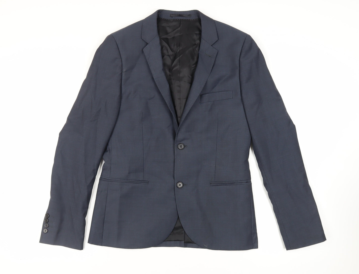 Mens UK Size 38 Topman Regular Blue Suit Jacket