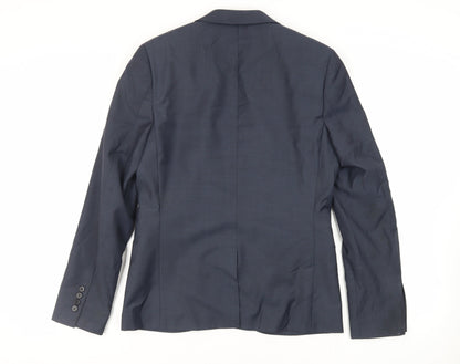 Mens UK Size 38 Topman Regular Blue Suit Jacket