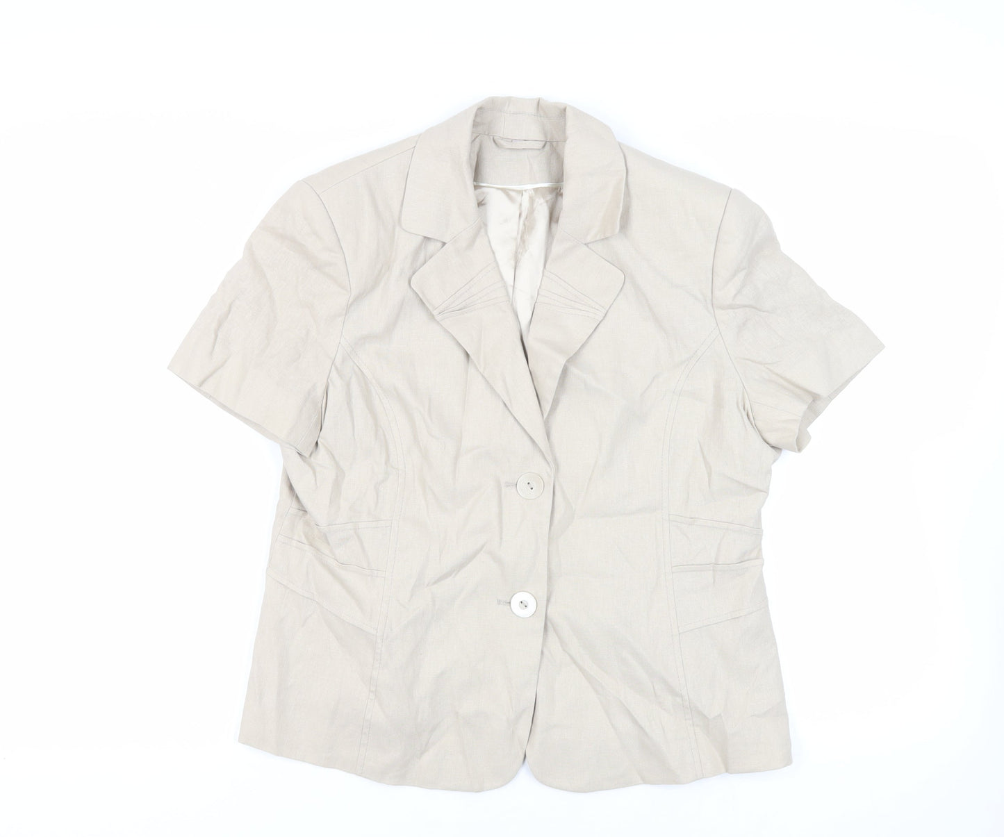 Womens UK Size 16 Anna Rose Beige Jacket