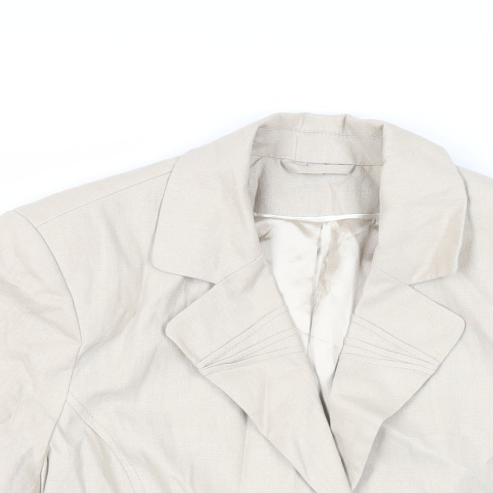 Womens UK Size 16 Anna Rose Beige Jacket