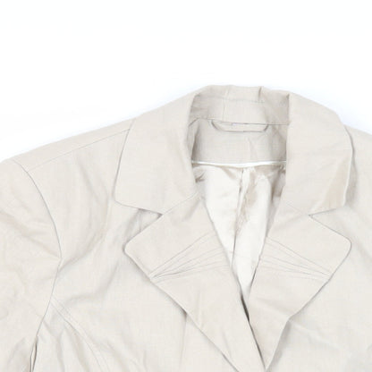 Womens UK Size 16 Anna Rose Beige Jacket