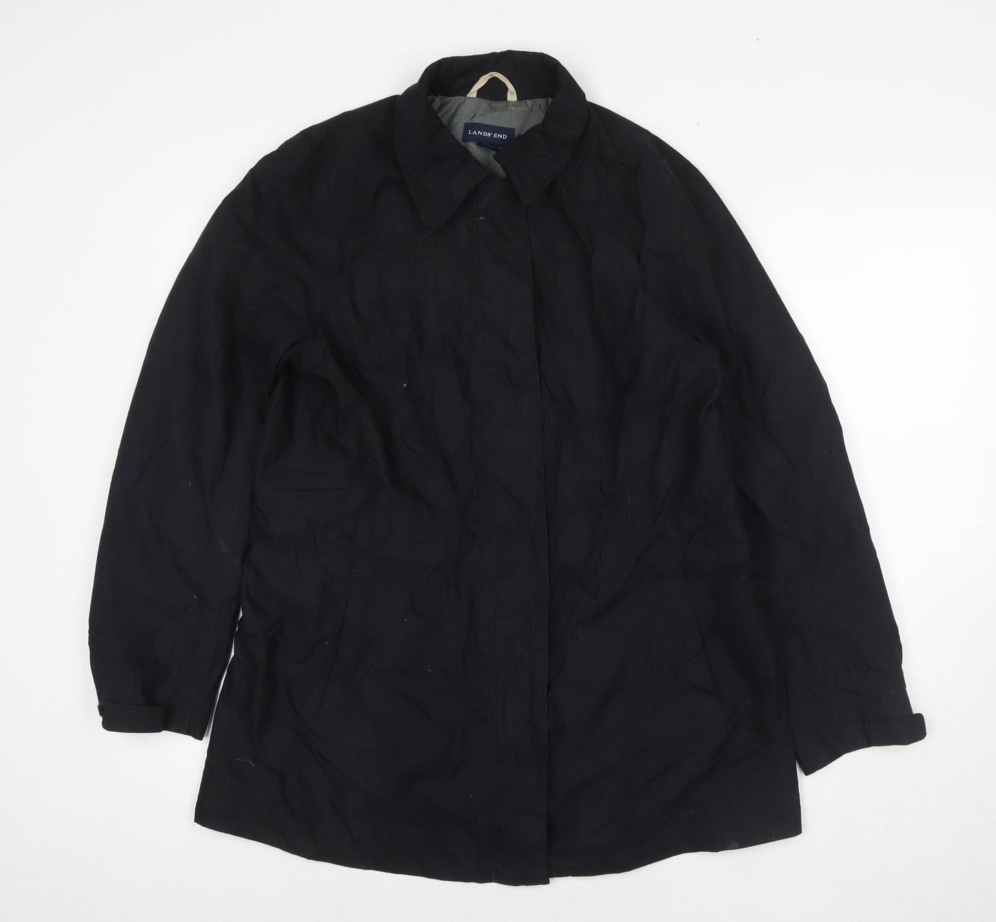 Womens UK Size 10 Lands' End Black Jacket