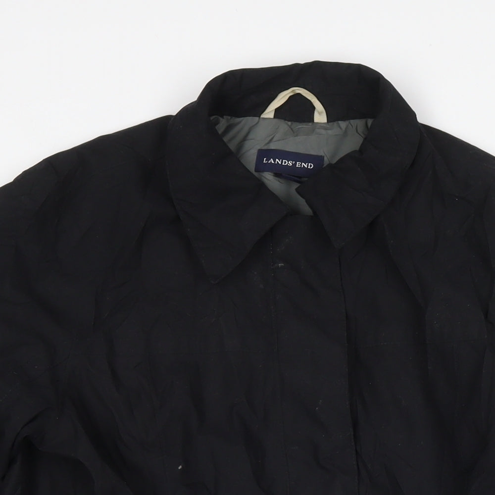 Womens UK Size 10 Lands' End Black Jacket