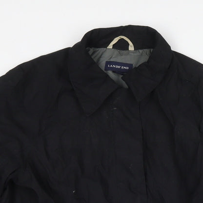 Womens UK Size 10 Lands' End Black Jacket