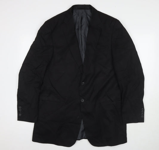 Mens UK Size 42 Marks and Spencer Regular Black Suit Jacket