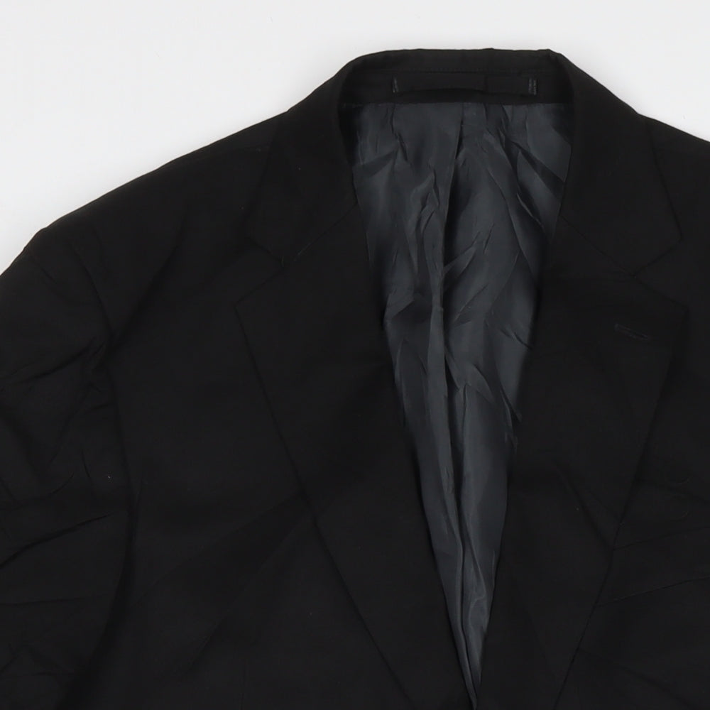 Mens UK Size 42 Marks and Spencer Regular Black Suit Jacket