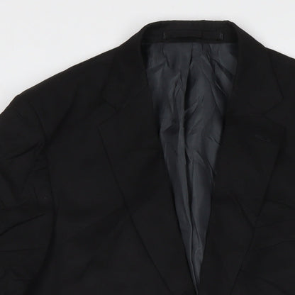 Mens UK Size 42 Marks and Spencer Regular Black Suit Jacket