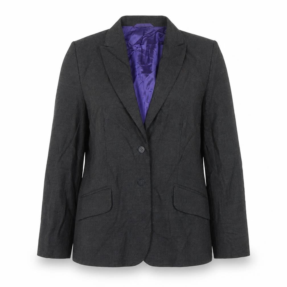 Next Womens Grey Jacket Blazer Size 12 Button