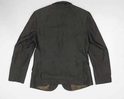 Mens UK Size 40 Burton Regular Grey Suit Jacket