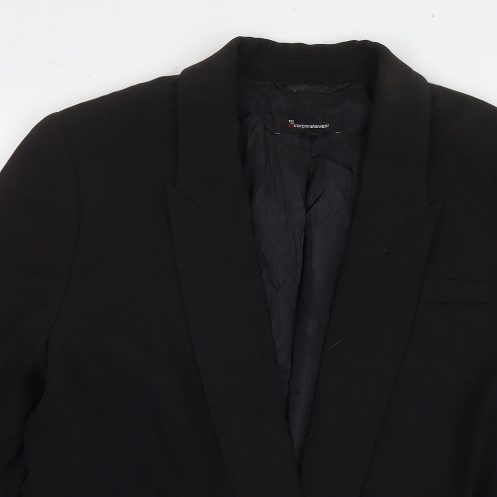 Womens UK Size 10 Incorporatewear Black Jacket