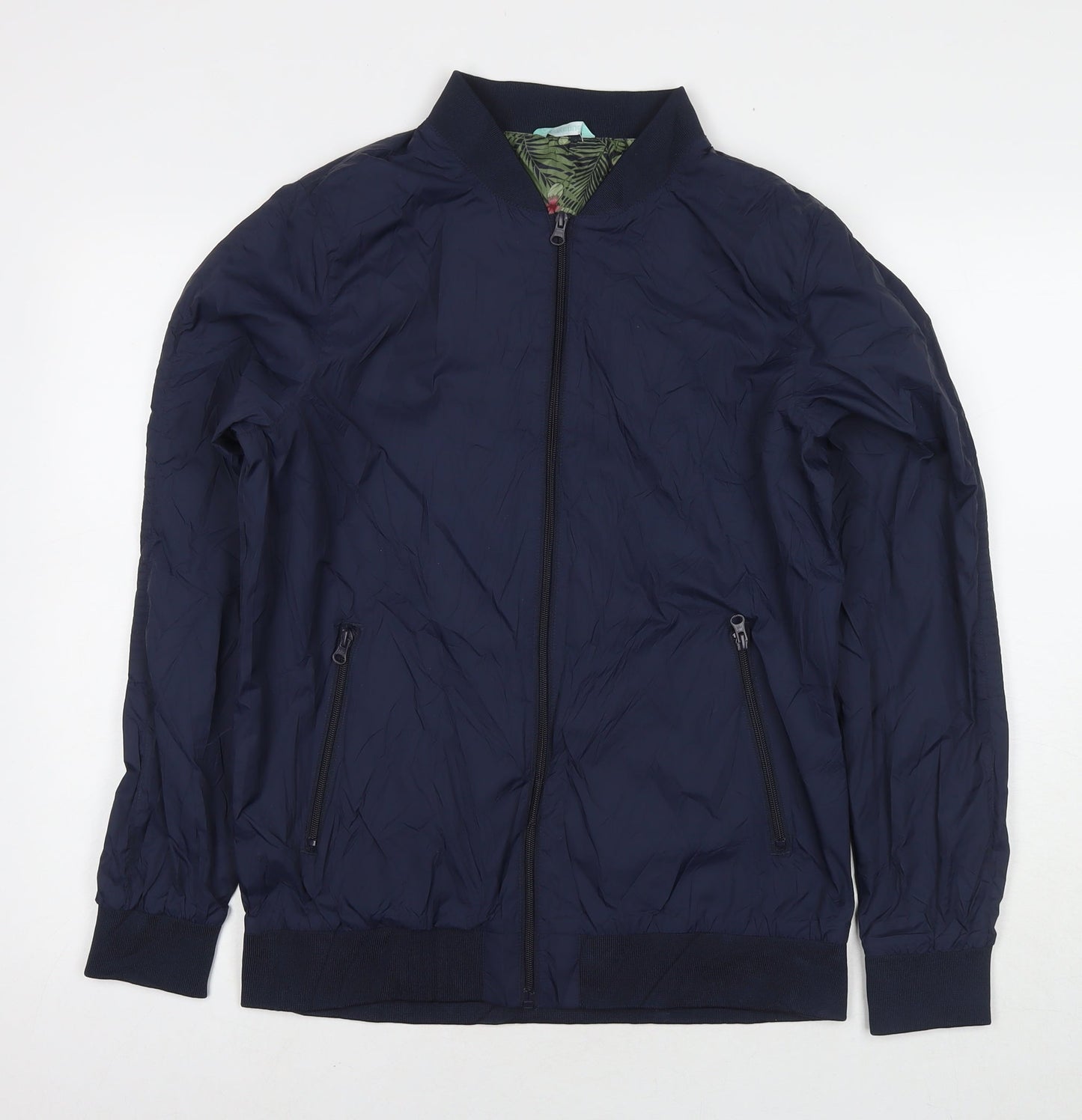 Avenue Mens Blue Jacket Size M Zip