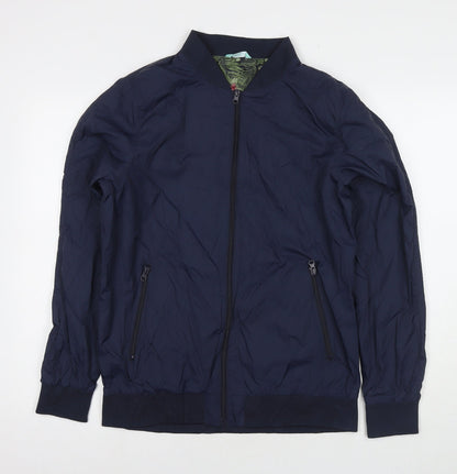 Avenue Mens Blue Jacket Size M Zip