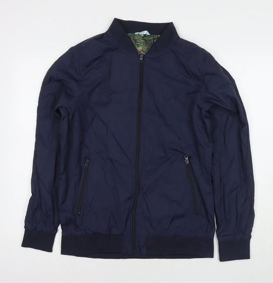 Avenue Mens Blue Jacket Size M Zip