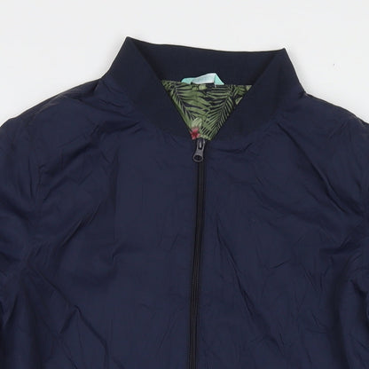 Avenue Mens Blue Jacket Size M Zip