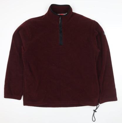 Mens UK Size XL IZOD Red Pullover Sweatshirt