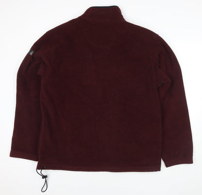 Mens UK Size XL IZOD Red Pullover Sweatshirt
