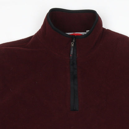 Mens UK Size XL IZOD Red Pullover Sweatshirt