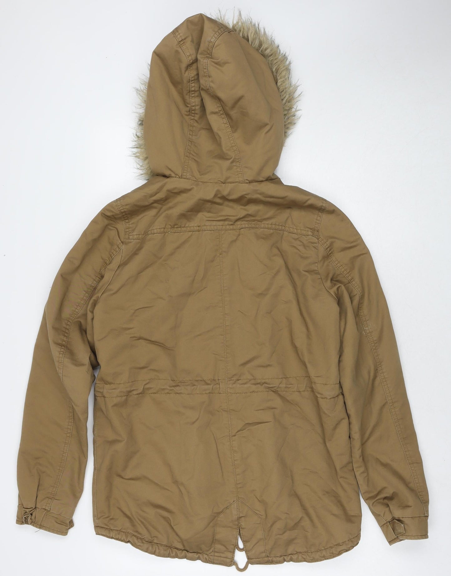 Womens UK Size 8 Divided by H&M Brown Parka Coat