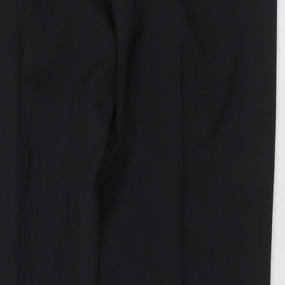 Greenwoods Mens Grey Polyester Trousers Size 36 in L30 in Regular Zip
