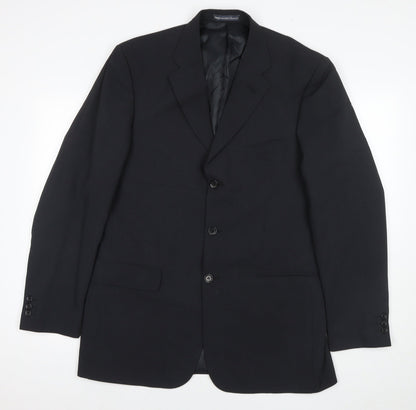 Mens UK Size 42 Greenwoods Regular Black Suit Jacket