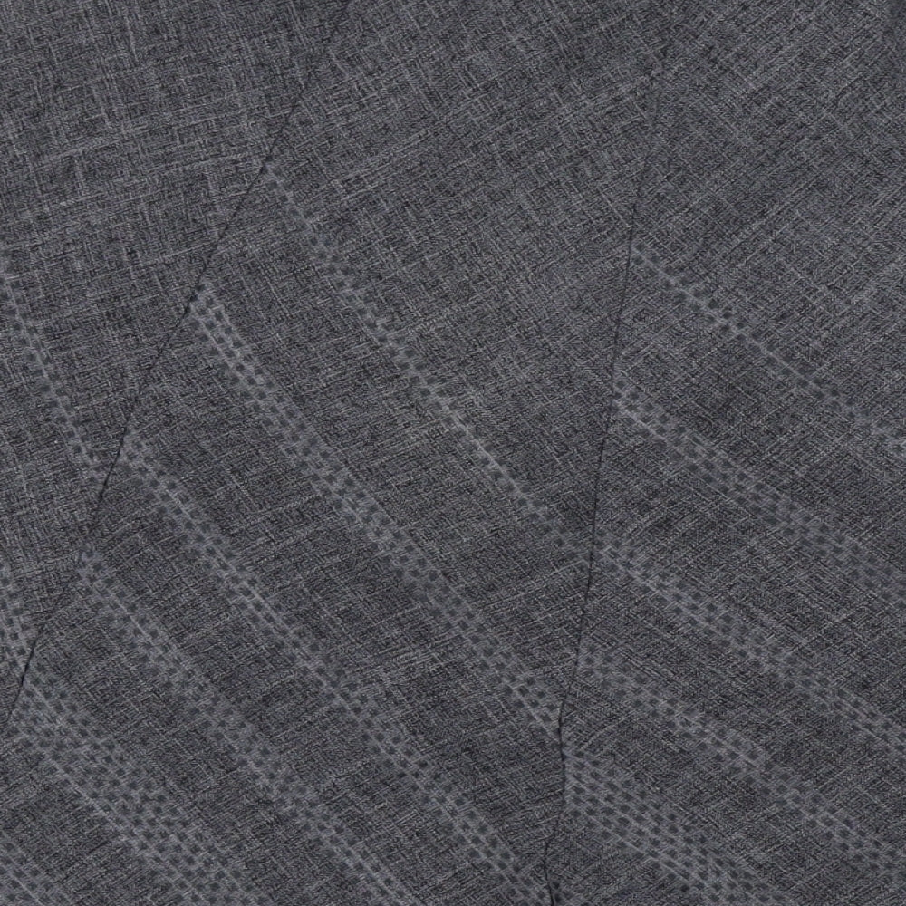 Marks and Spencer Womens Grey Geometric Polyester Maxi Skirt Size 12