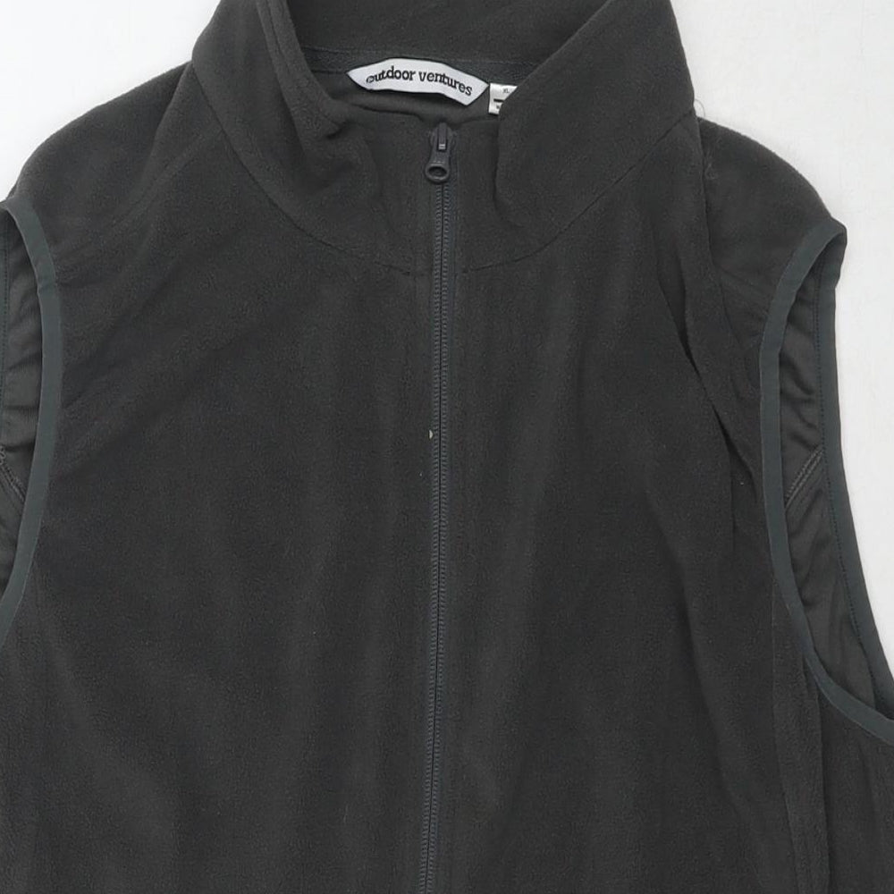 Outdoor Ventures Womens Grey Gilet Waistcoat Size XL Zip