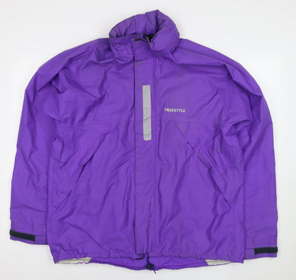 Freestyle Womens Purple Jacket Size L Zip - Technical
